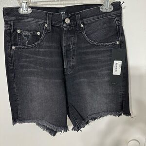 Edwin black wash denim CAI short